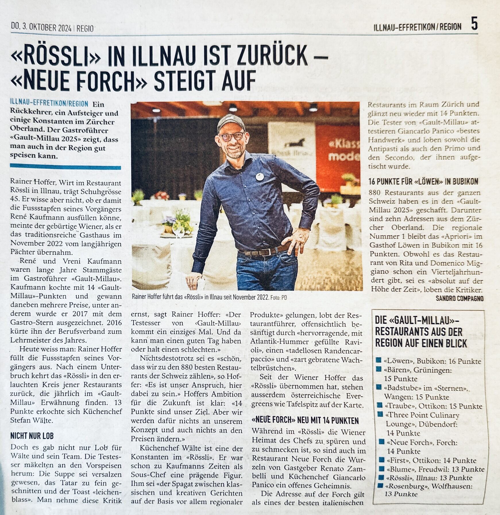 „Rössli Illnau ist zurück“