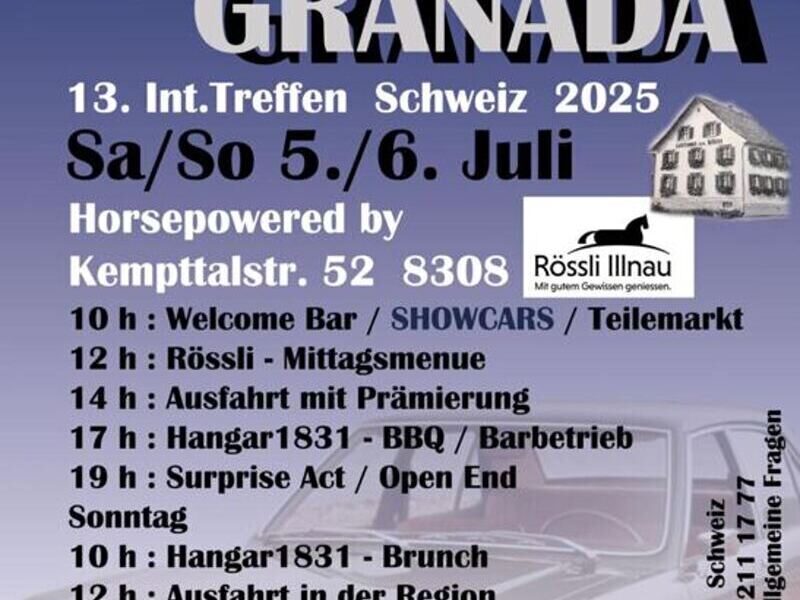 Ford Granada Treff, 5. und 6. Juli 2025